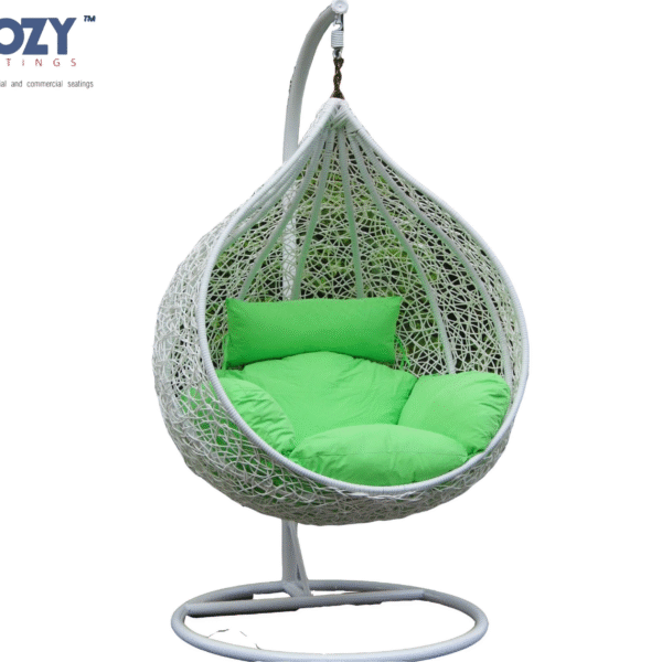 Elegant Outdoor Hanging Egg Swing Chair – Cozy Seatings
