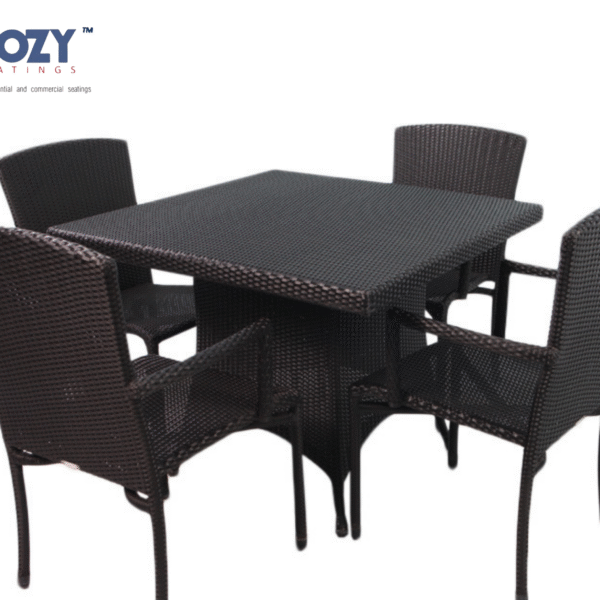 Cozy 3-Piece All-Weather Wicker Bistro Set - Deep Tub Chairs & Hourglass Table