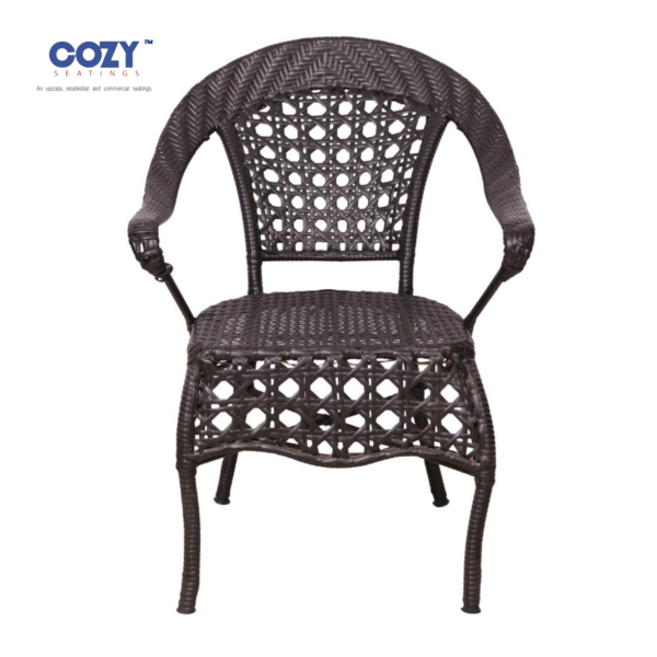 Cozy All-Weather Wicker Side Table with Glass Top and Integrated Shelf