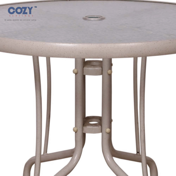 Cozy 5-Piece All-Weather Wicker Cube Dining Set - Space-Saving Circular Design