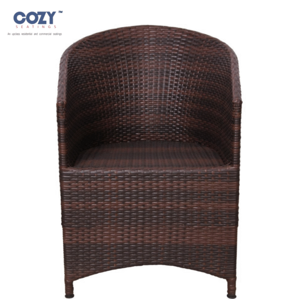 Cozy 3-Piece All-Weather Wicker Bistro Set - Barrel Chairs & Hourglass Table