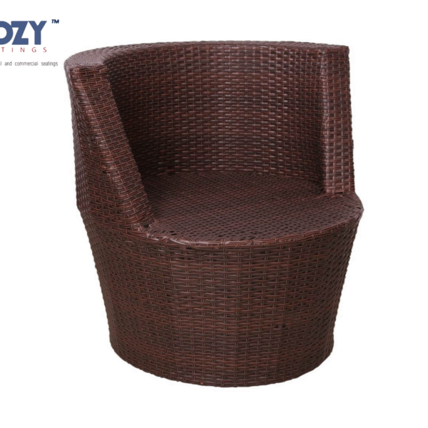 Cozy Seatings Contemporary Wicker Lounge Set - Slanted Back sofa