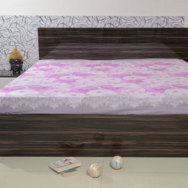 Contemporary Dual-Tone Storage Bed with Angled Accent Panels